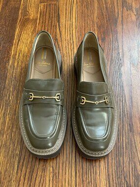 Sam Edelman Laurs Lug Sole Loafer in Alpine Green - Women's Size 6.5